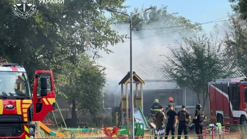 російський безпілотник влучив у гуртожиток у селі Велика Олександрівка Бориспільського району Київщини, 29 серпня 2026 року