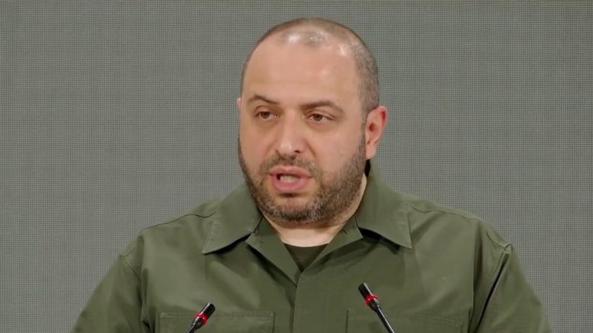Міністр оборони України Рустем Умєров під час виступу на медичному Конгресі з військової медицини та ментального здоровʼя, 27 липня 2024 року