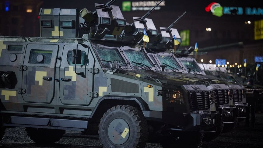 Передача ВСУ военной техники, Харьков, 6 декабря 2021 года