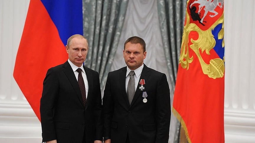 Глава рф володимир путін та пропагандист Євген Піддубний