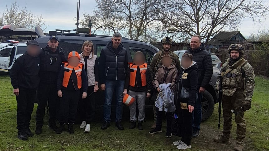 Евакуйована родина