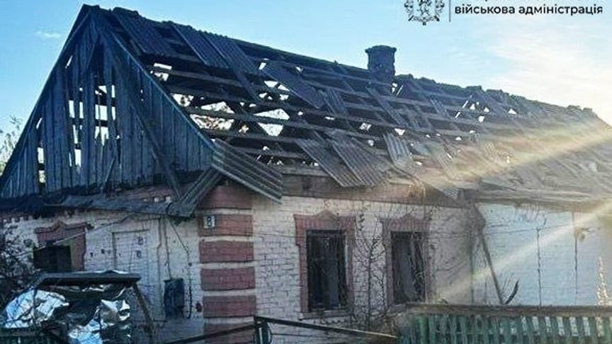 The aftermath of the Russian attack in Zaporizhzhia Oblast The aftermath of the Russian attack in Zaporizhzhia Oblast