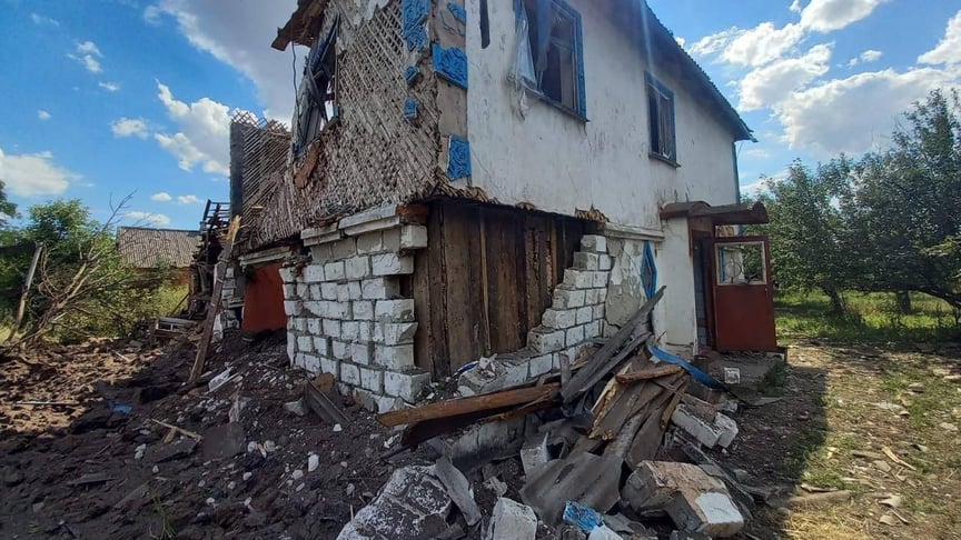 Наслідки російських обстрілів Донеччини 13 липня 2022 року