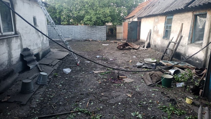 Наслідки обстрілу Мемрики на Донеччині