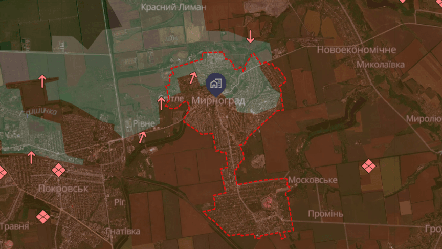Ситуация вокруг Мирнограда и Покровска по состоянию на 26 января 2026 года