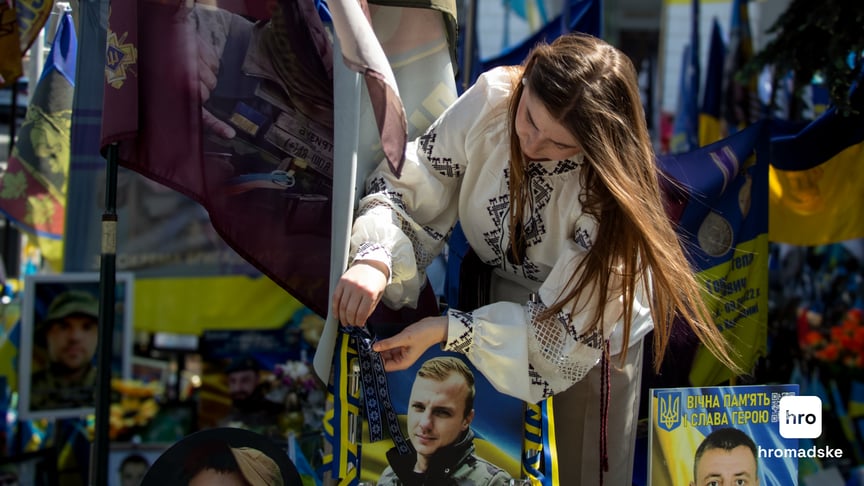 Меморіал пам'яті полеглих українських захисників на майдані Незалежності