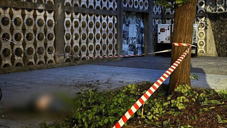 Внутрішній дворик Львівської Ратуші, де австралієць розбився