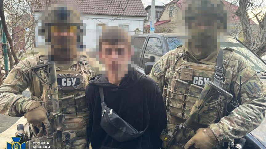 Затримання підозрюваного в підриві автомобіля в Одесі 16 лютого