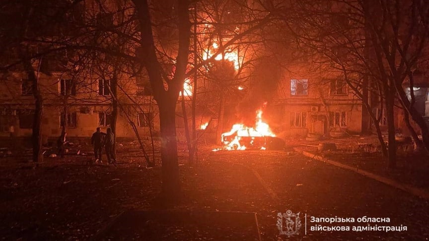 Наслідки російської російської атаки на Запоріжжя 25 листопада