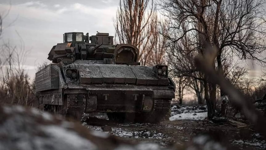 Ілюстративне фото. БМП Bradley на фронті