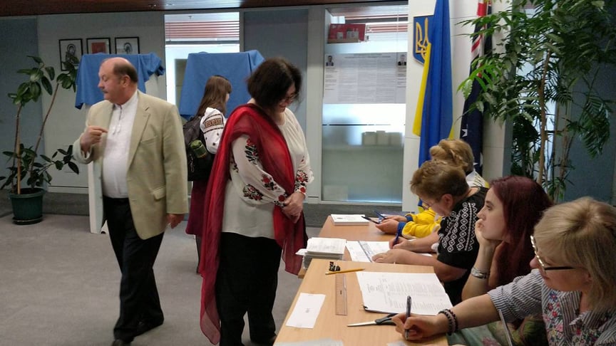 Українці голосують на виборах у Канберрі, 21 квітня 2019 року