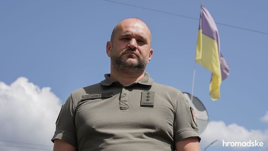 Полковник Руслан Тригуб, який очолює Дарницький ТЦК у Києві