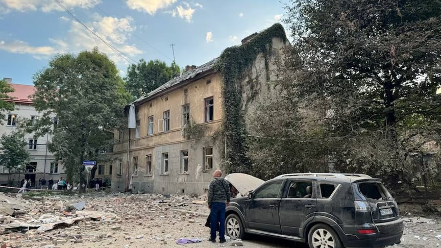 Наслідки удару по Львову