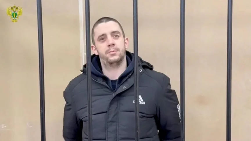 Гайден Девіс на суді в окупованому Донецьку