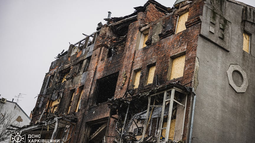 Последствия российской атаки на Харьков 2 января 2026 года