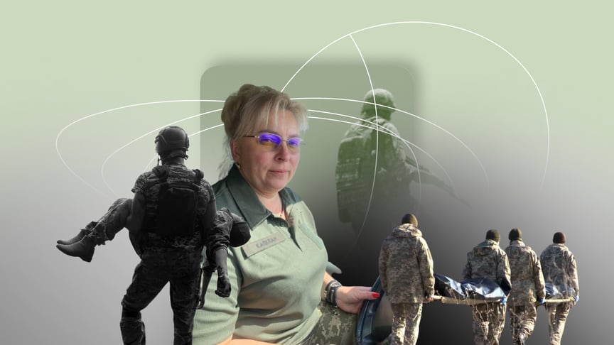Волонтер Татьяна Потоцкая, которая занимается эвакуацией тел погибших военных