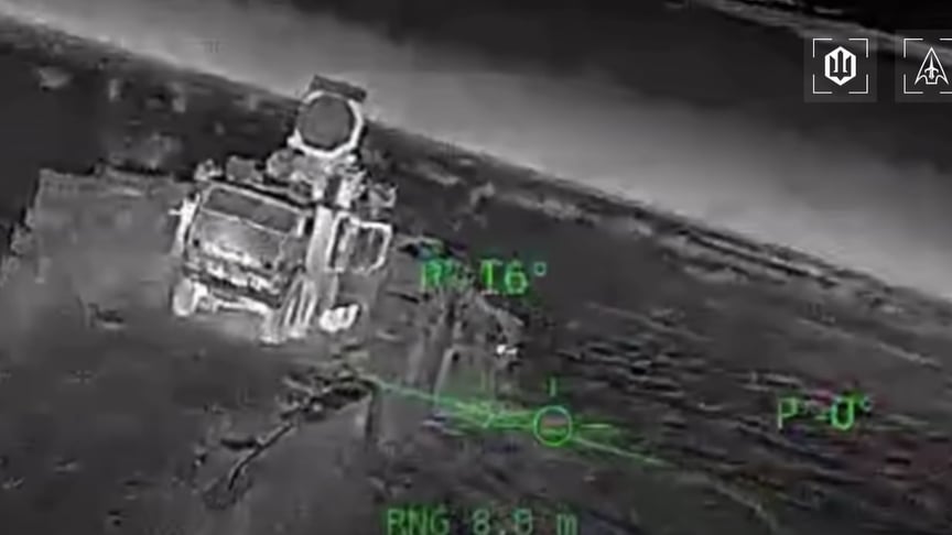 Момент поражения ЗРК «Панцирь-С1»