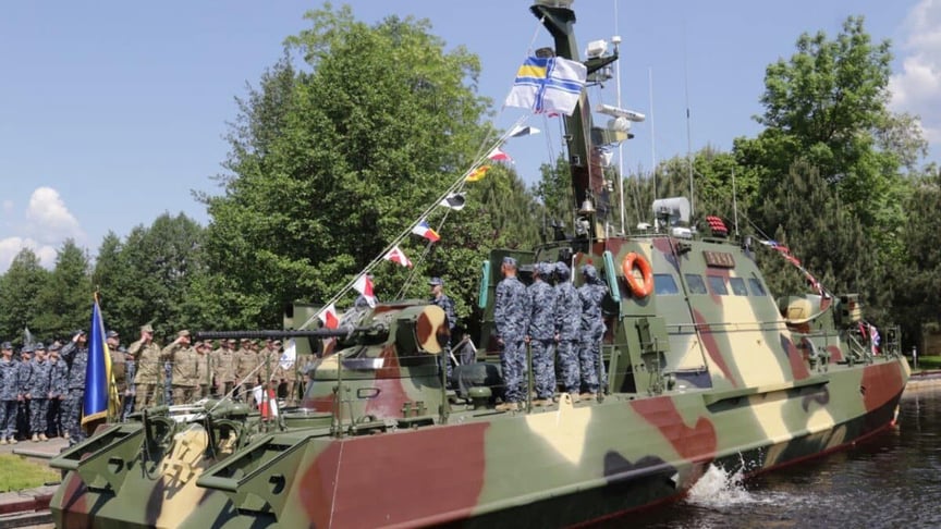 Церемонія включення катера «Буча» до складу ВМС, 26 травня 2023 року