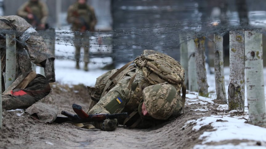 Військовий на навчанні Ілюстративне фото. Військовий на навчанні