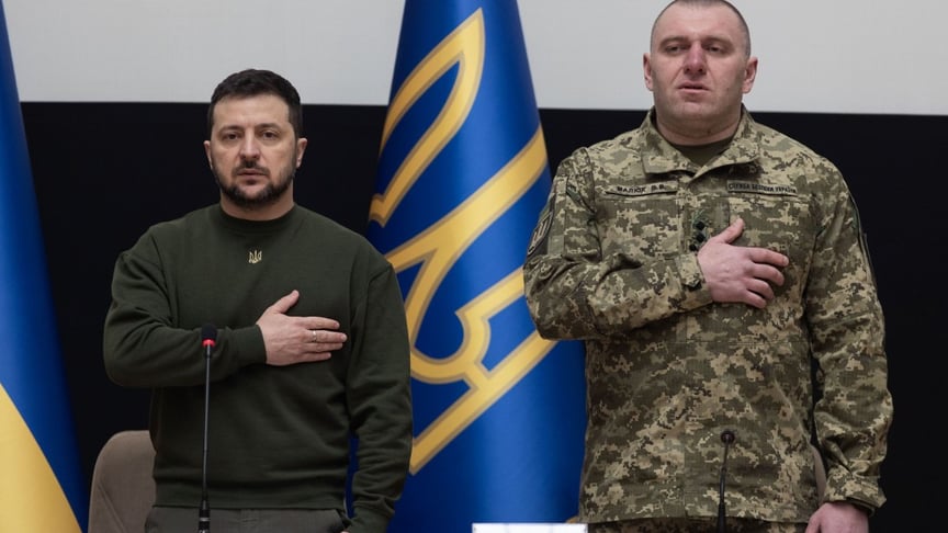 Президент Володимир Зеленський та голова СБУ Василь Малюк