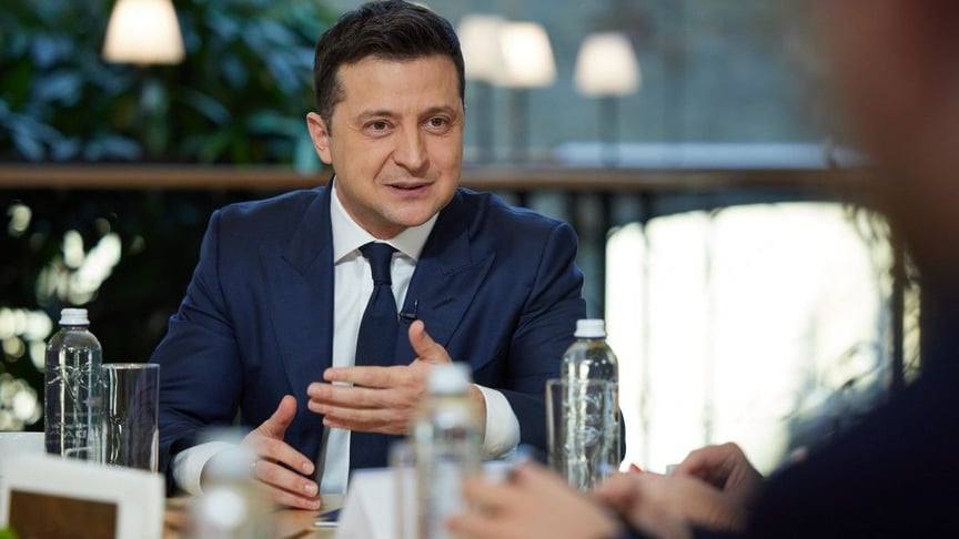Президент Володимир Зеленський на пресмарафоні, 26 листопада 2021 року
