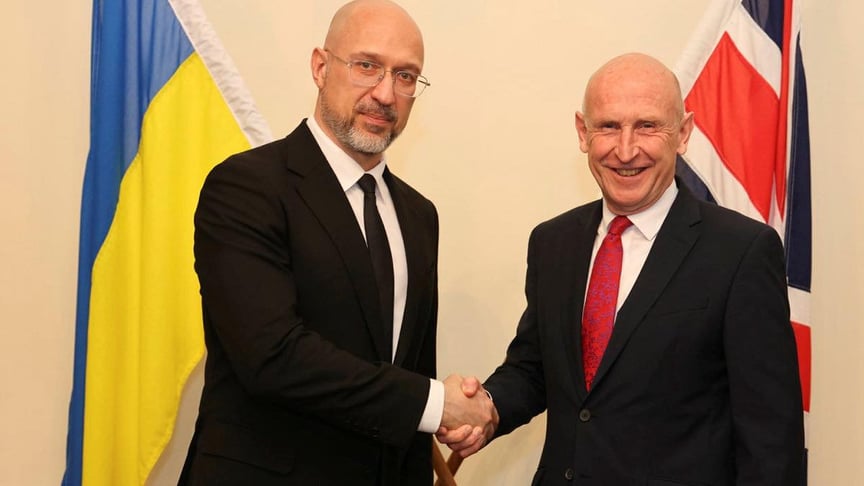 Міністри оборони України та Великої Британії Денис Шмигаль та Джон Гілі