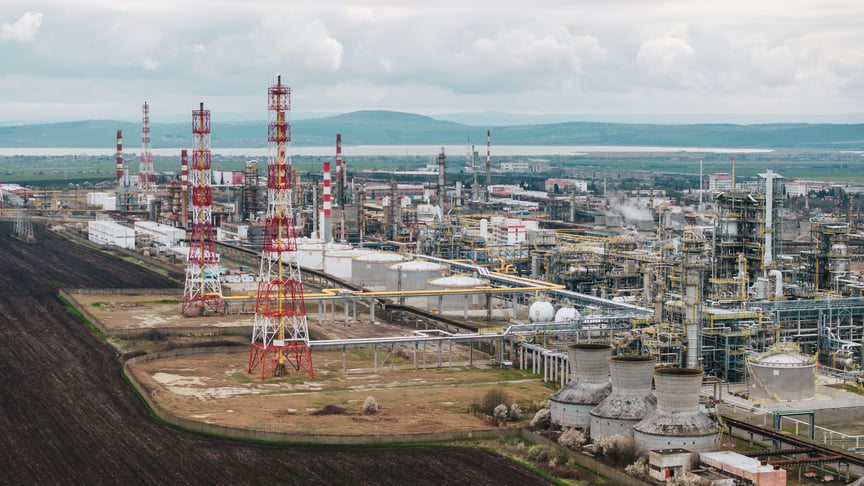 Нафтопереробний завод «Лукойл Нафтохім Бургас» поблизу Бургаса, Болгарія, 14 березня 2024 року