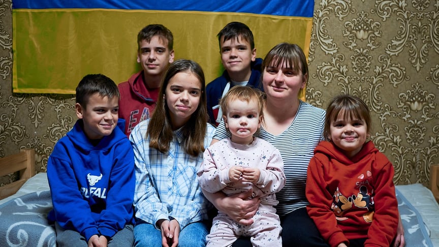The Holovchak family, 2022