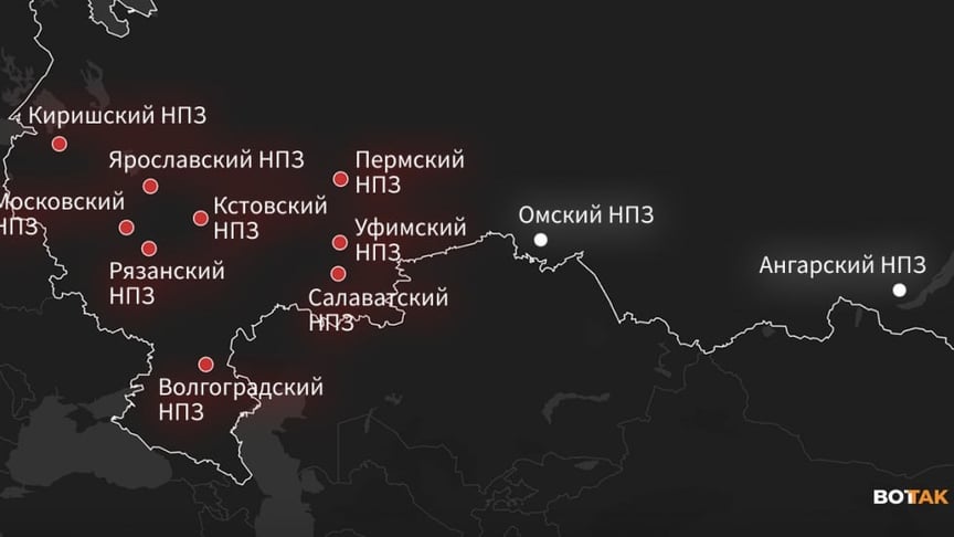 У росії залишилися лише два великі НПЗ, до яких не долітали безпілотники — медіа