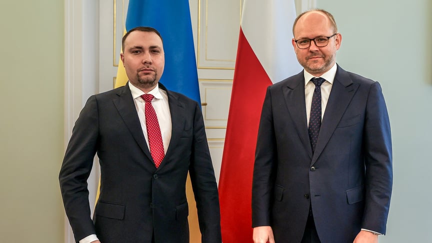 Буданов під час зустрічі з очільником Бюро міжнародної політики канцелярії президента Польщі Марціном Пшидачем Буданов під час зустрічі з очільником Бюро міжнародної політики канцелярії президента Польщі Марціном Пшидачем