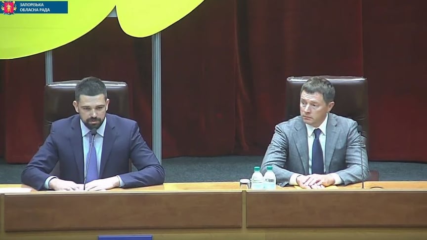 Запорізьку обласну державну адміністрацію очолив Віталій Туринок (справа)