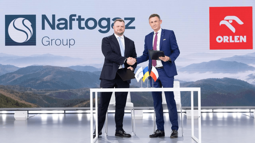 «Нафтогаз» та польська ORLEN домовилися про постачання газу та пального