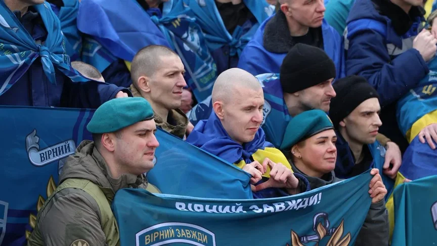 Освобожденные из российского плена украинские военные, 11 апреля 2026 года