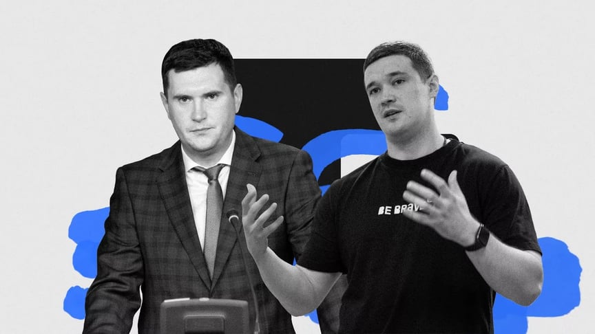 Колишній голова Держспецзв’язку Юрій Щиголь та голова Мінцифри Михайло Федоров