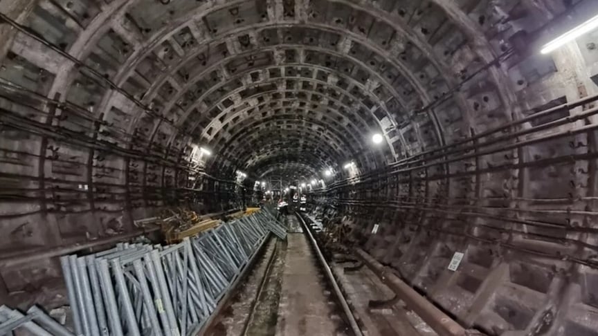 Тунель метро між станціями «Деміївська» та «Либідська»