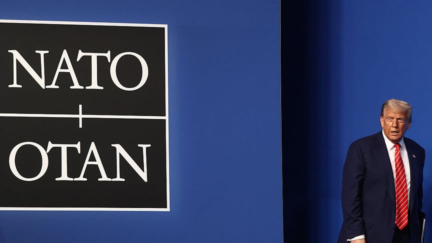 Президент США Дональд Трамп на полях саміту НАТО в Гаазі