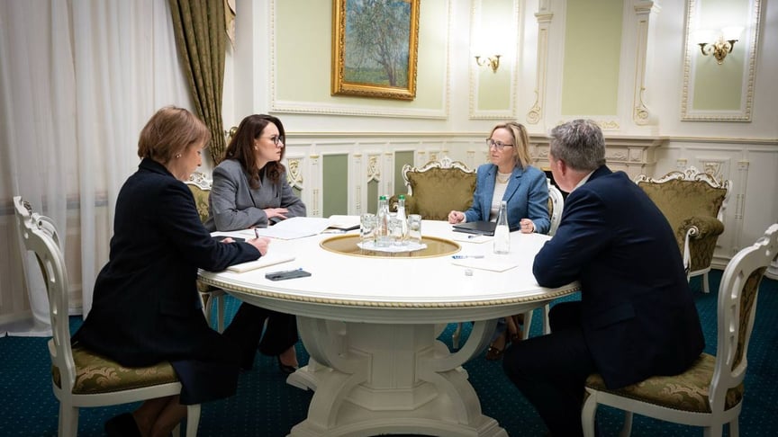 Прем'єр-міністерка Юлія Свириденко провела зустріч із міністром Сухопутних військ Збройних сил США Деніелом Дрісколлом, Київ, 20 листопада 2025 року