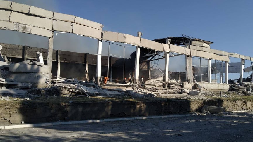 The Ukrainian forces destroyed the Wagner Group base in the occupied Luhansk Oblast
