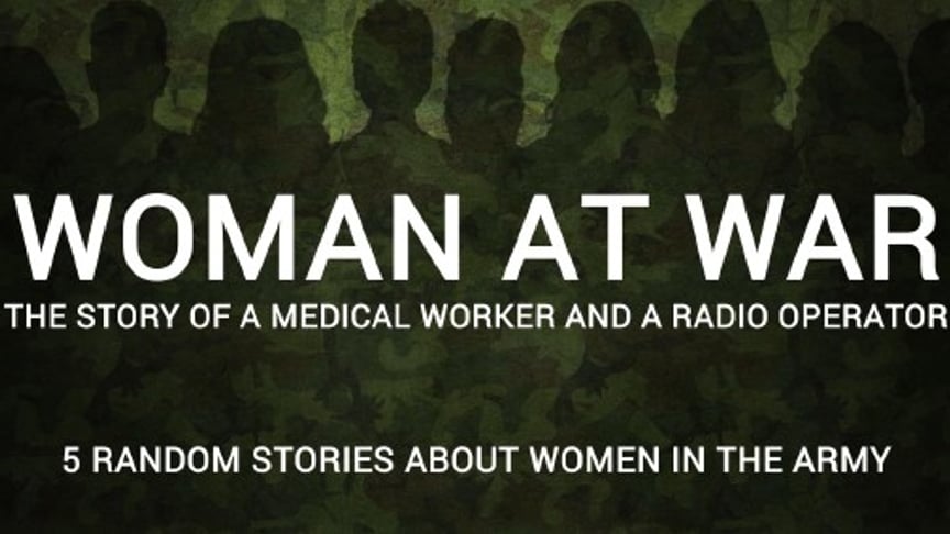 Woman at war. Medical Worker And Radio Operator