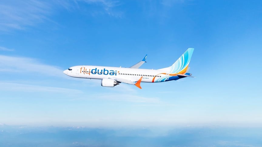 Літак flydubai Ілюстративне фото. Літак flydubai