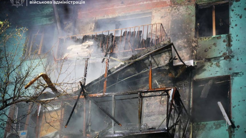 Наслідки удару по Запоріжжю