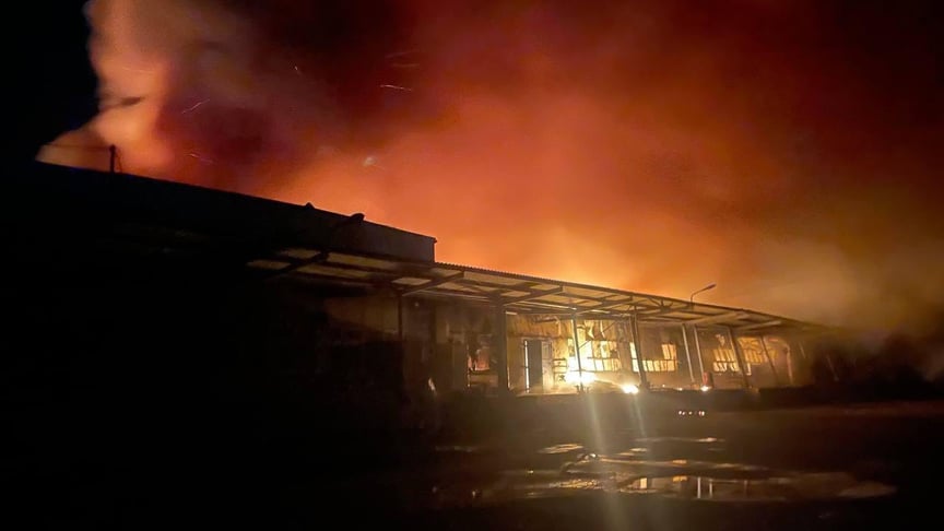 Війська рф поцілили безпілотниками по складу групи компаній Star Brands у Павлограді