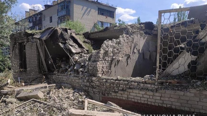 Последствия обстрелов Донецкой области