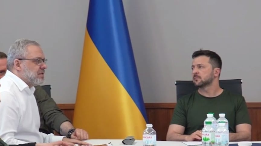 Ілюстративне фото. Президент Володимир Зеленський, ексглава Міненерго Герман Галущенко
