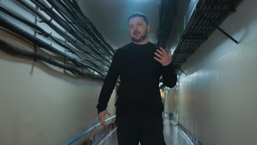 Зеленський уперше показав бункер на Банковій