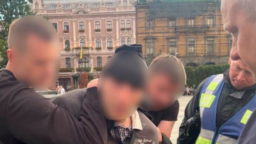 Затриманий чоловік у Львові