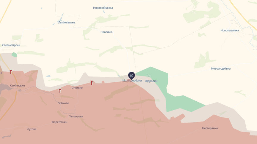 Ситуація в районі Малих Щербаків станом на 11 жовтня 2025 року