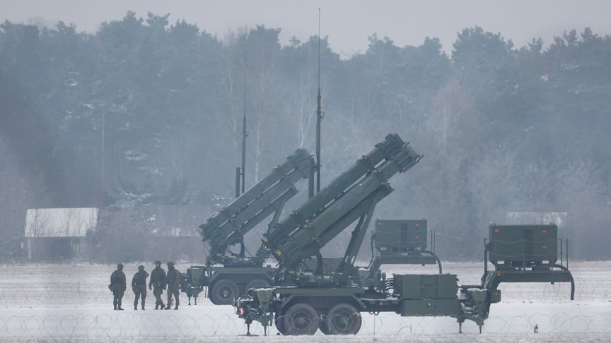 Illustrative photo. Patriot launchers purchased by Poland from the United States are deployed in Warsaw, February 6, 2023