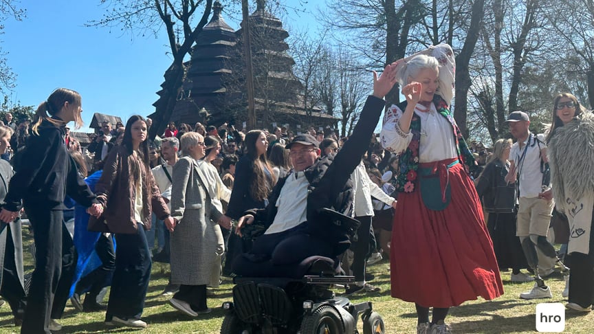 Гаївки на території Музею народної архітектури та побуту імені Климентія Шептицького у Львові, 13 квітня 2026 року