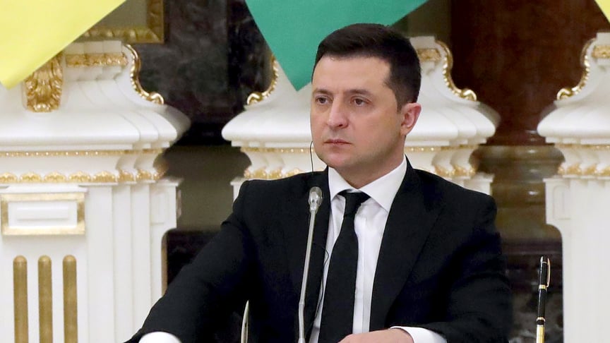 Президент України Володимир Зеленський за кілька тижнів до російського повномасштабного вторгнення у 2022 році